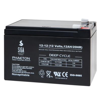 Akku 12V 12Ah Batterie Blei-Akku Bleigel Gel Akku 10Ah 12Ah 12V DEEP CYCLE