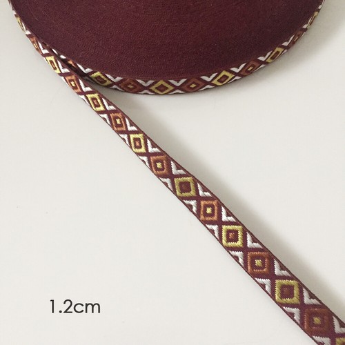 Jacquard Trim Braid or Embroidered Ribbon Craft Sewing Retro Boho Ethnic Scandi - Picture 26 of 276