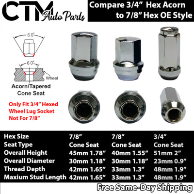20 Chrome Cadillac ATSV CT5 CT6 CTS XT4 XTS OEM Factory Lug