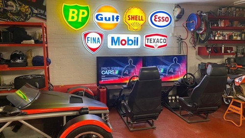 SCANIA TRUCK LED ILLUMINATED LIGHT UP GARAGE WALL SIGN GASOLINE AUTOMOBILIA - Picture 5 of 24
