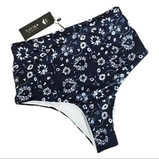 Tavik Paradise Floral Navy Medina Evening Blue Bikini Bottoms Size XS NWT