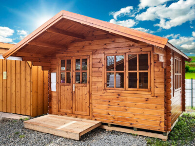 Gartenhaus Blockhütte Holzhaus Blockhaus 5x5m inkl Fußboden großer