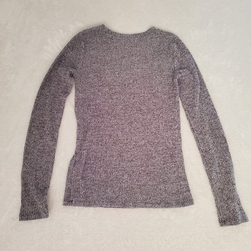 Abercrombie Kids Sweater Girls 13/14 Gray Long Sleeve Lightweight Pullover Moose - Picture 2 of 9