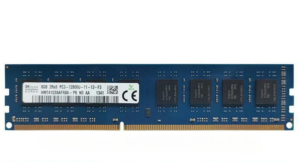Hynix DDR3 16GB 2x8GB 2RX8 RAM Memory PC3-12800U 1600MHz Desktop 240pin Non-ECC - Image 3 of 4