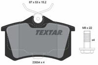 Textar BremsbelÄGe 2355401 Audi A4 Hinten