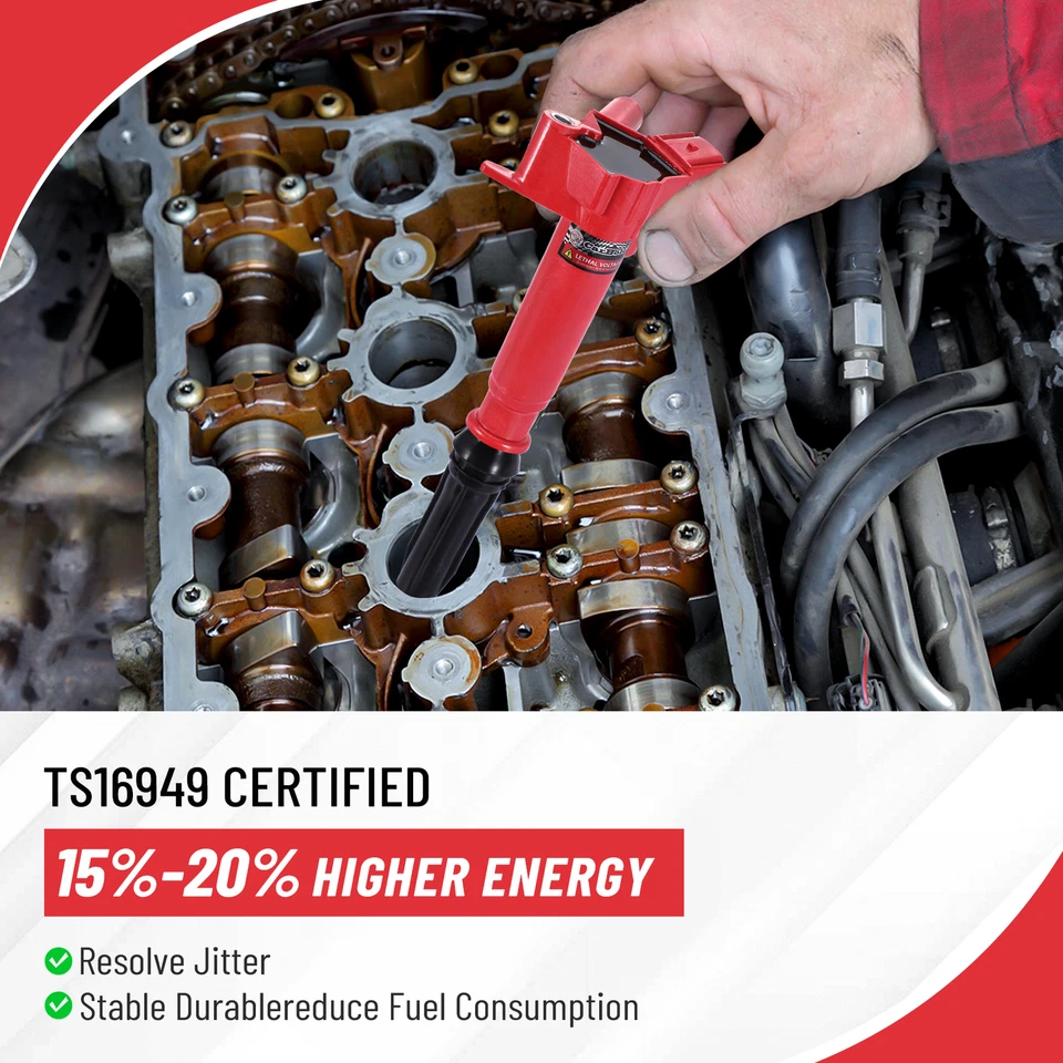 8 bobinas de encendido y bujía y cable UF639 DG526 para Ford F250 F350 Super Duty 6.2 Foto 3 de 4