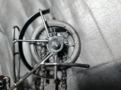 Works! Bicycle Shelf Wall Desk Decor Metal Wood Bike Art 11"Lx7"Hx4"W Sculpture - Image 4 of 4