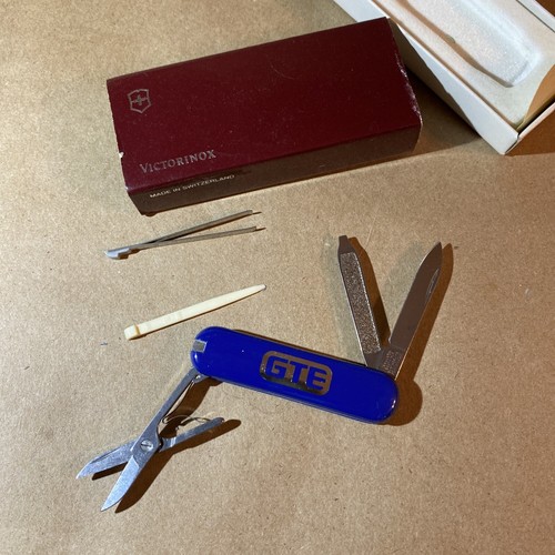 Victorinox GTE Mini Swiss Army Knife Vintage New In Box With Pouch And Paperwork - Picture 5 of 11