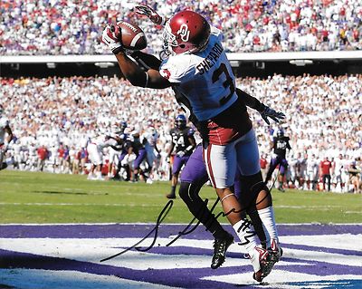 NEW YORK GIANTS STERLING SHEPARD HAND SIGNED OKLAHOMA SOONERS 8X10