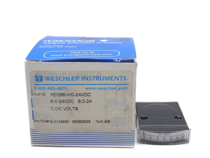 Weschler Instruments WESCHLER INSTRUMENTS YE/286-H/0-24VDC 0-24VDC NSMP | eBay