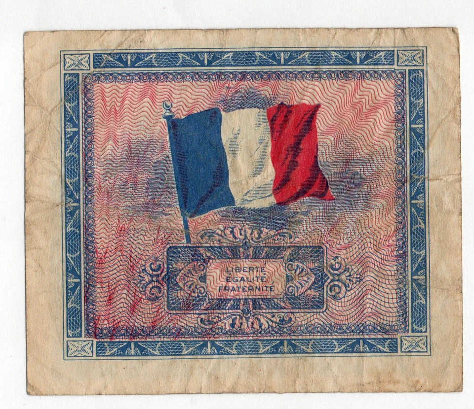 Series 1944 MPC (Military Payment Certificate) 2 Francs Banknote VG - Image 2 of 2