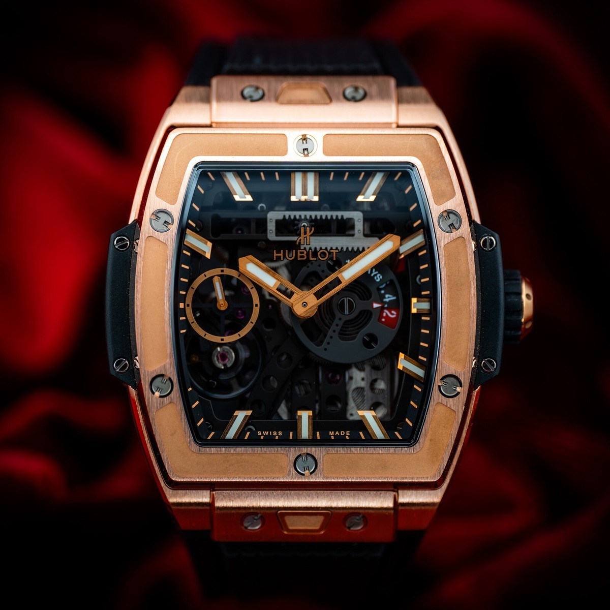 時計 shrine buff Haofa 1601 Skeleton GMT CNC Engraving Tourbillon 28800