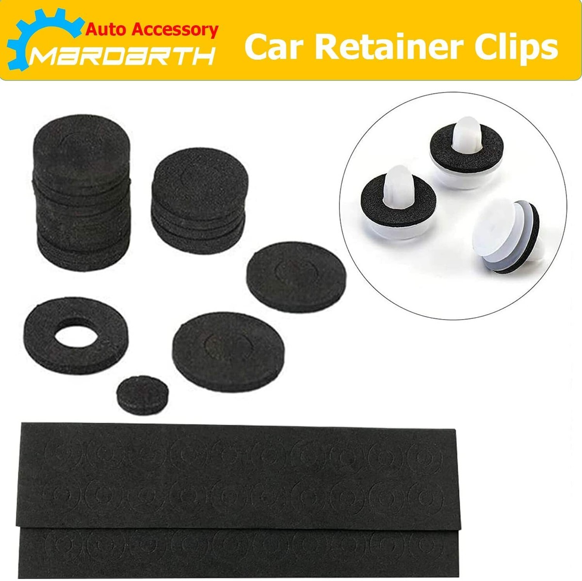 620-Piece Car Plastic Push Pin Rivet Kit, Bumper & Trim Fastener Clips By JAAGS