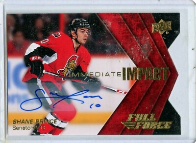  2015-16 Upper Deck Full Force Immediate Impacts Autographs #IISP Shane Prince C