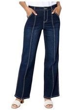 Belle by Kim Gravel Women's TripleLuxe Seamed Perfection Jean DrkIdgo