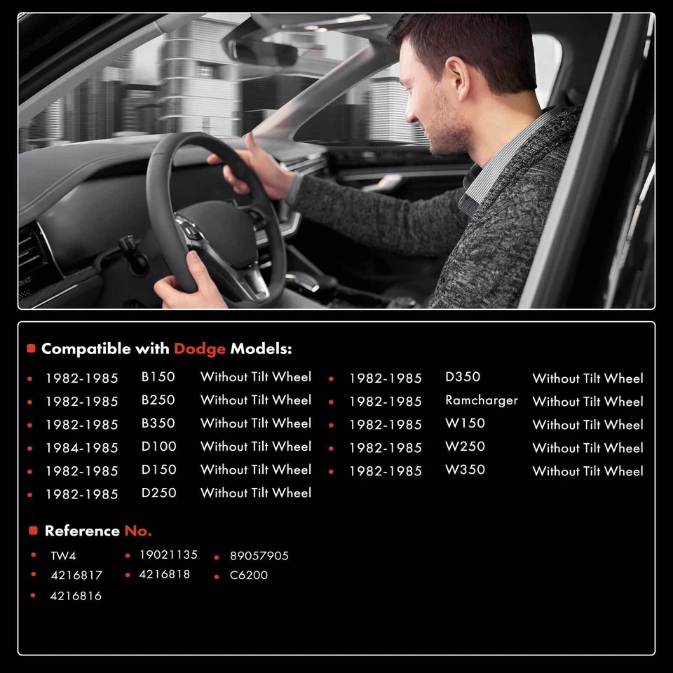 Turn Signal Switch for Dodge B150 D250 Ramcharger W350 1982-1985 w/o Tilt Wheel - Image 2 of 4