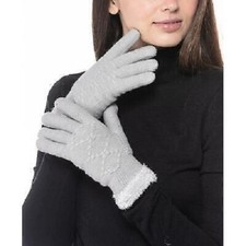 Jenni by Jennifer Moore Women's Lined Gloves, Gray, One Size Fits Most