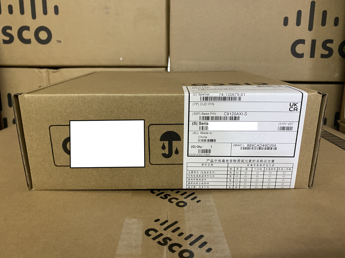 C9120AXI-S Cisco C9120 Series Wi-fi 6 Access point 802.11n version