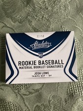 Josh Lowe 2022 Absolute Rookie Baseball Material Booklet Signatures /50