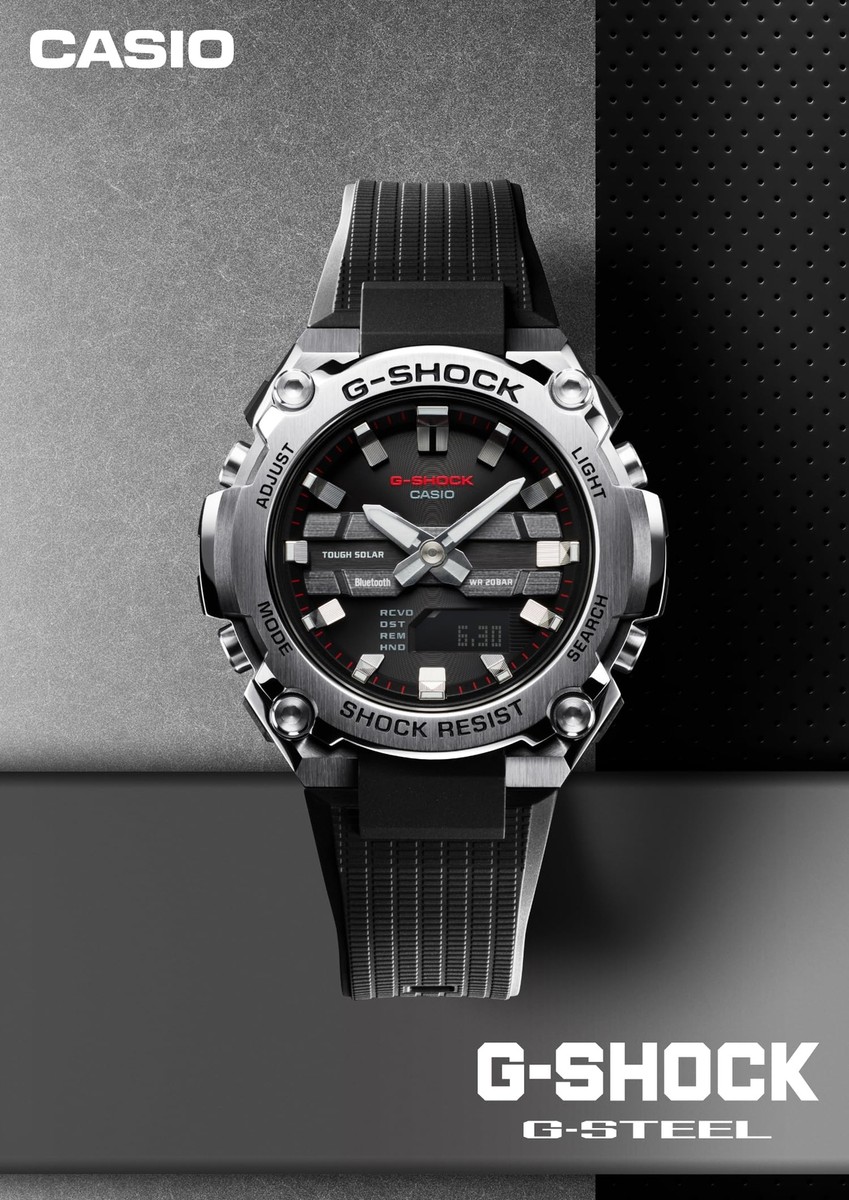 CASIO G-SHOCK GST-B600A-1A6JF G-STEEL Bluetooth Mobile Solar Men's