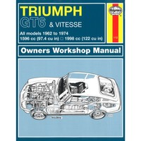 Triumph GT6 Vitesse 1962-1974 1596Cc 1998Cc 94,7 122 Reparaturanleitung Haynes
