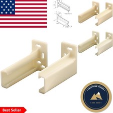 R 7265 Plastic Drawer Track Back Plates, 3.68"L, Perfect for Home Repair