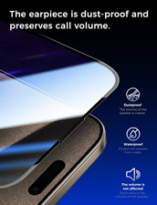 2 Pack for Iphone 15 Pro Max 6.7 Inch Tempered Glass Screen Protector, Auto D...