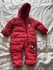 Red Minnie Mouse Coat 3-6 Months All In One New