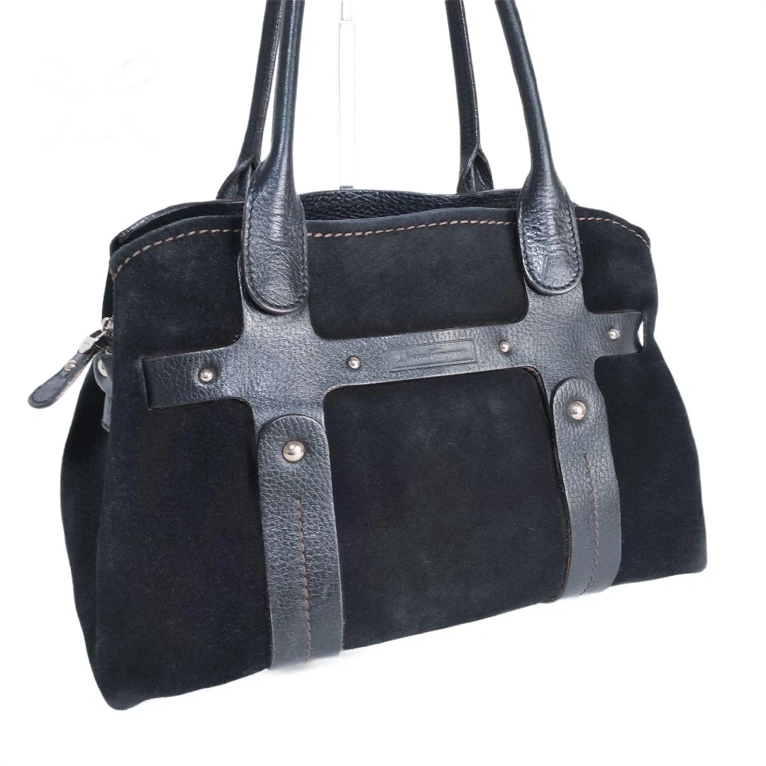 Vintage SalvatoreFerragamo スウェード ボストンバッグ Vintage SalvatoreFerragamo スウェード ボストンバッグ メンズ