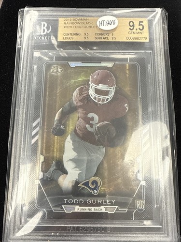 2015 BOWMAN RAINBOW BLACK TODD GURLEY RC - Picture 1 of 2