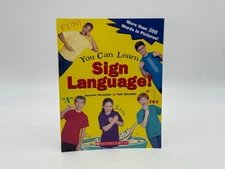 2004 Scholastic”You Can Learn Sign Language!” Book Paperback