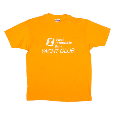 HANES FIFTY FIFTY Yacht Club Herren T-Shirt Orange XL