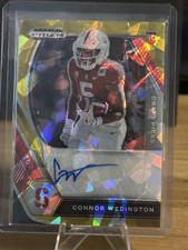 Connor Wedington 2021 Prizm Draft Auto Autograph RC Gold Ice Stanford C33