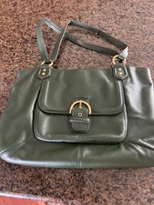 Green Leather Coach Purse