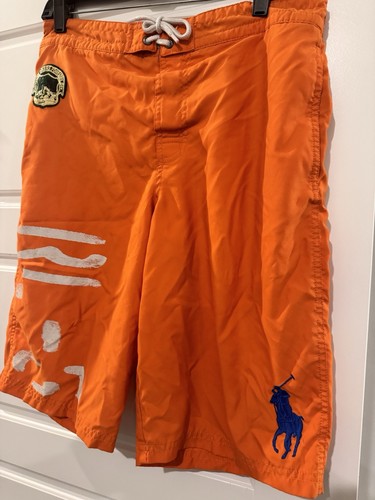 VTG Polo Ralph Lauren Boys XL (18-20) Board Shorts Big Pony Embroidered Logo - Picture 7 of 15