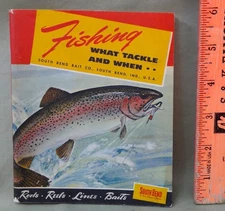 1950 South Bend Fishing Tackle Catalog, 88 Pages, Color/BW