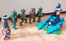 Turtles Set - 6 Figuren, 1 Vehikel- TMNT, Pla...