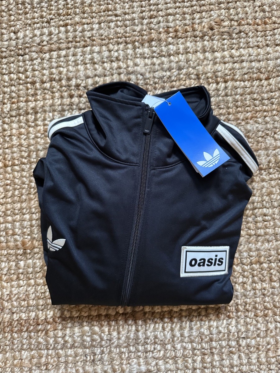 oasis x adidas Live '25 Tour Firebird Zip Track Top Black
