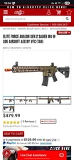 Elite Force/VFC Avalon Gen2 VR16 Saber Carbine M4 AEG Airsoft Bundle