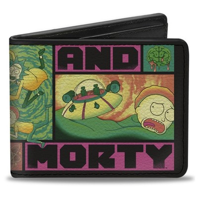 Buckle-Down Rick and Morty Wallet, Bifold, Rick and Morty Text Block (US IMPORT)