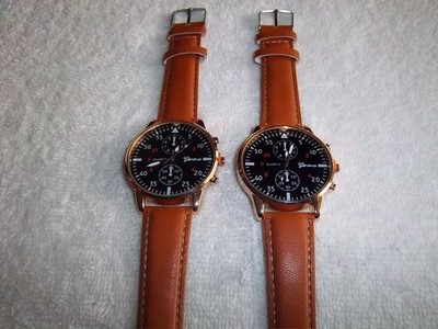 GET-2 GENEVA Quartz Wristwatch for Men Luxury, Business, Sports, COLORS AS SHOWN