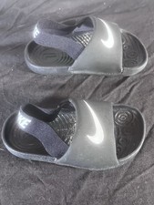 Nike Baby/Toddler Kawa Slides White Black BV1094-001 Size 6c