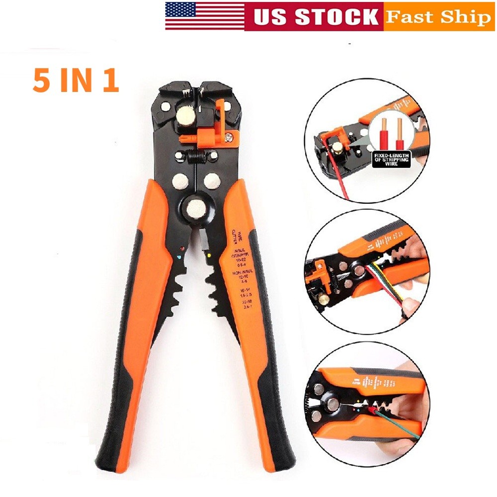 Self-Adjusting Insulation Wire Stripper cutter Crimper Cable