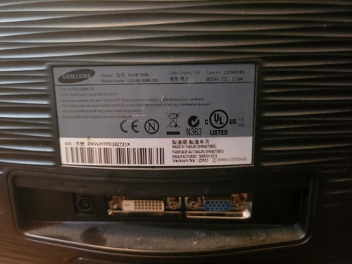 Samsung 24 inch Computer Monitor S24B150BL LED Color Display - Picture 5 of 5