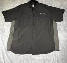 Delta Airlines TechOps Button Up Shirt Men's 5XLT Lands End Aircraft Maintenance