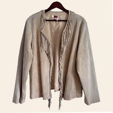 Vintage Genuine Suede Fringe Jacket