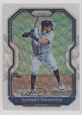 2021 Panini Prizm Tier II White Wave Prizm Dansby Swanson #168 no9
