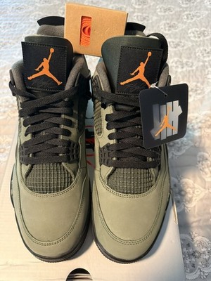 Jordan Undefeated x Air Jordan 4 Retro 2025 Deep Green/Clementine IB1519-200 New