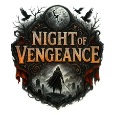 Halloween Night Vengence t  shirt Heat Transfers Iron On  Lite Dark Fabrics 8x8