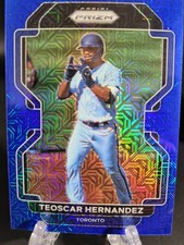 2022 Panini Prizm- Teoscar Hernández #186 Blue Mojo Prizm 25/198 